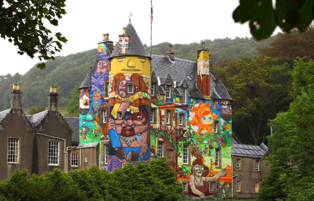 The graffiti at Kelburn Castle