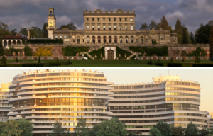 Images of Cliveden House and the Watergate Hotel complex.