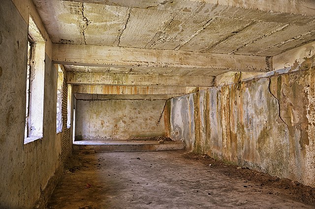 Interior of the multi-functional center at Spaç Prison