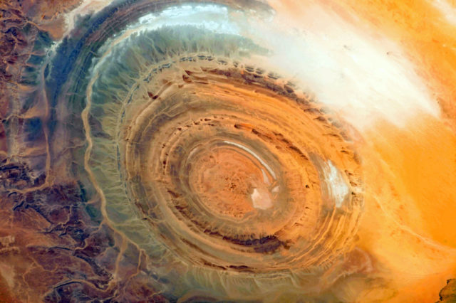 A photo of the Eye of the Desert
