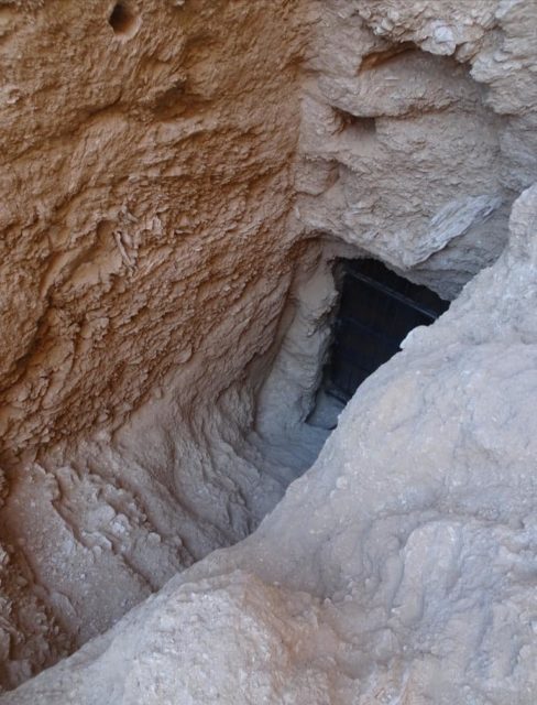 Entrance to the ancient Egyptian tomb