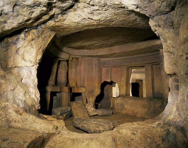 Interior of the Hypogeum of Hal-Saflieni.