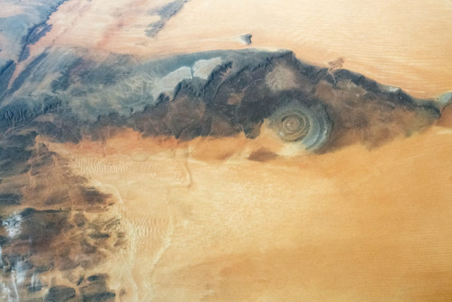 Aerial view of the Richat Structure