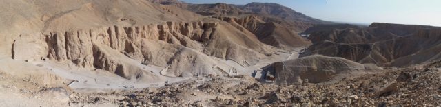 Aerial view of the Valley of the Kings