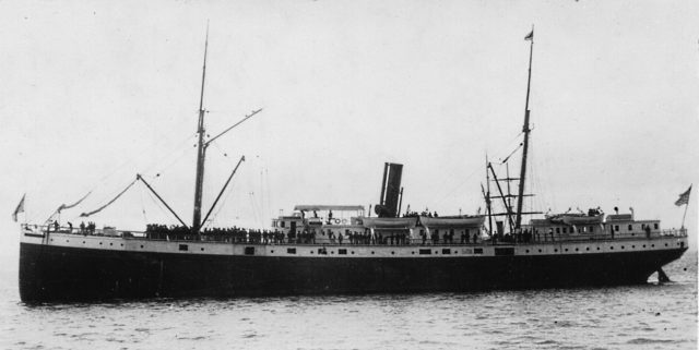 SS Valencia sailing on open waters. 