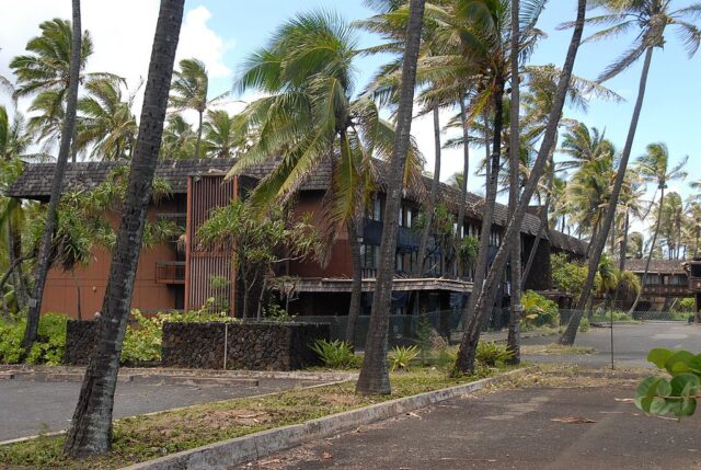 Exterior of the Coco Palms Resort