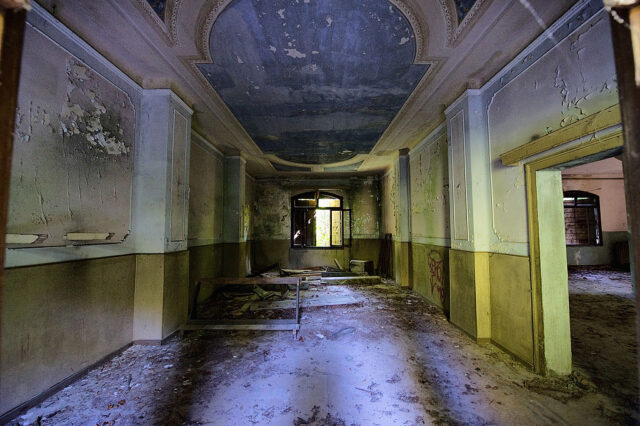 Interior of the chapel on Poveglia