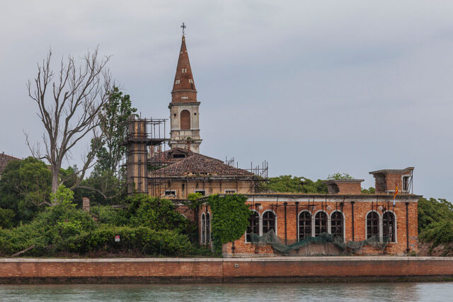 Exterior of the Geriatric Hospital on Poveglia