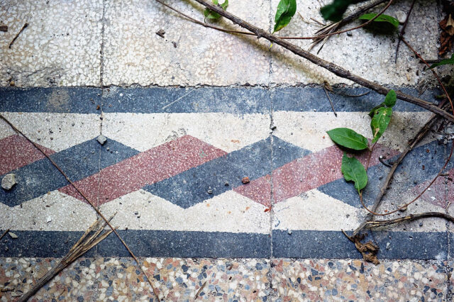 Close-up of a tile floor