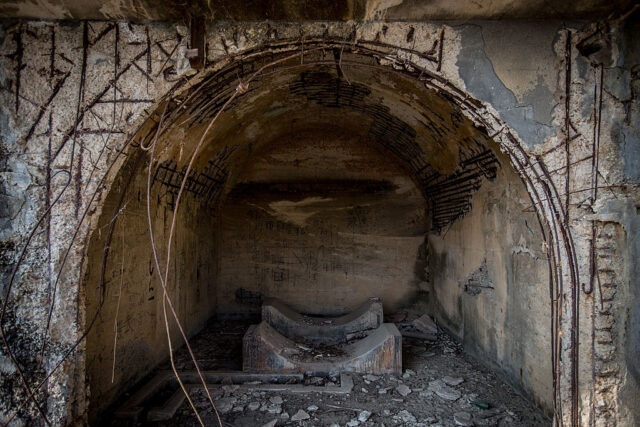 Remnants of a storehouse at the Ōkunoshima chemical weapons plant