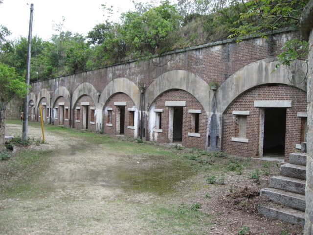 Exterior of military forts on Ōkunoshima