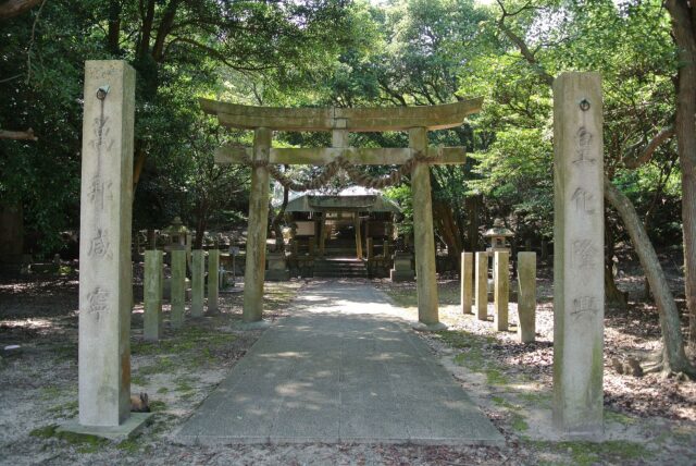 Pathway leading up to a shrine