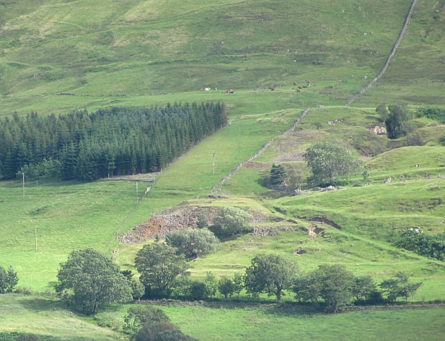 green fields surrounding the Tomnadashan Copper Mine