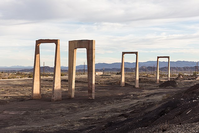 Arches in the middle of the California desert