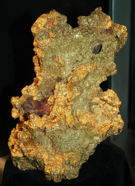 A large chunk of alluvial gold.