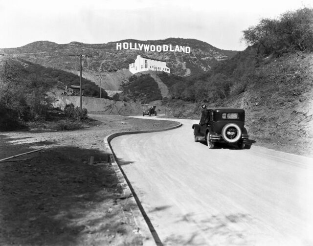 the Hollywood sign as seen in 1924