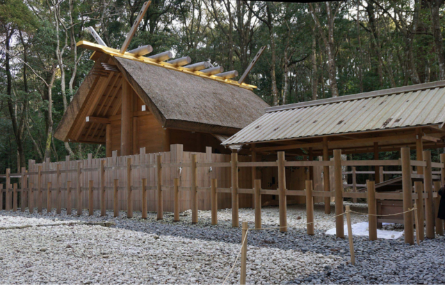 Ise Grand Shrine behind a fence