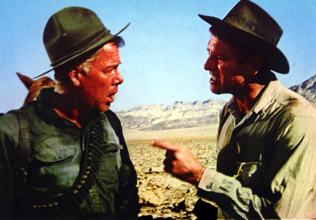 Lee Marvin and Burt Lancaster as Fardan and Dolworth in 'The Professionals'