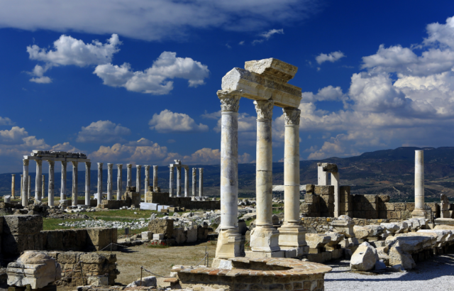Columns and other remnants of Laodicea in 2014.