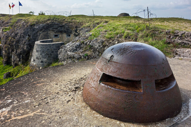 Armored observation turret at Fort de Douaumont