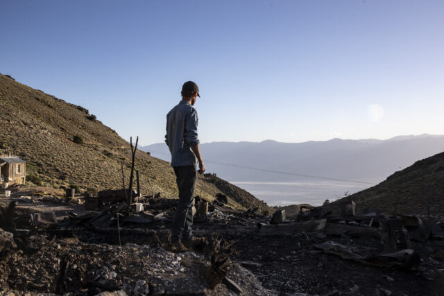 Brent Underwood standing on a cliff.