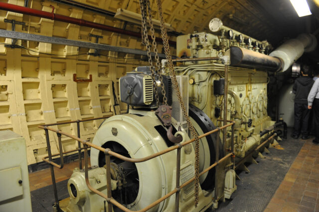 Generator within one of the Kingsway Exchange Tunnels