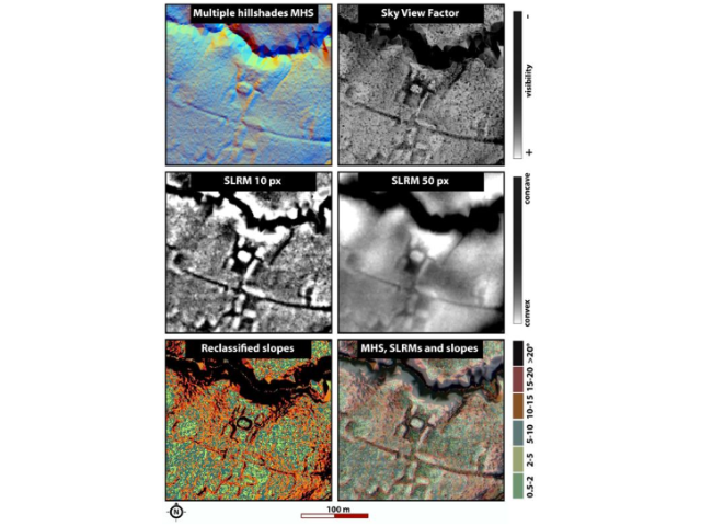 Six aerial imagery on the excavated site.