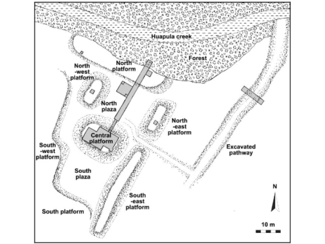 Map of complex XI in Sangay.