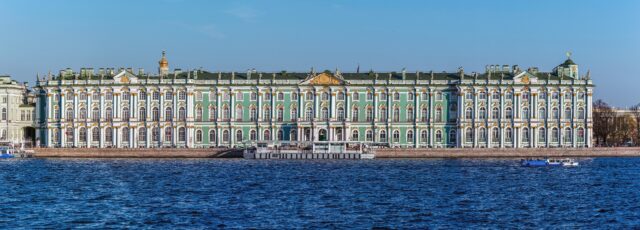 Exterior view of the Winter Palace.