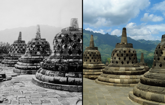 Borobudur temple.