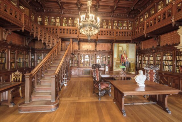 A wood library at the Winter Palace.