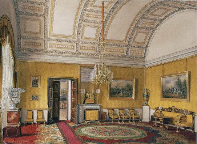 An illustration of a salon in the Winter Palace.