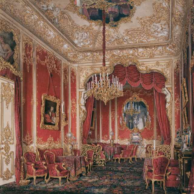 An illustration of a boudoir at the Winter Palace.