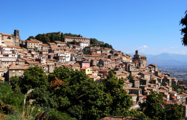 View of Patrica, Italy on a sunny day