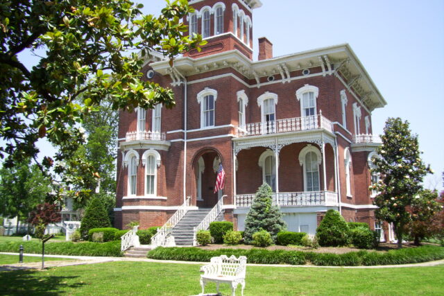 A Victorian manor.